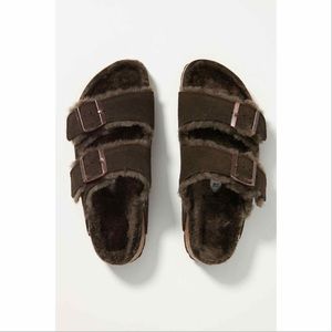 BIRKENSTOCK ARIZONA SHEARLING-LINED SANDALS NWT 38